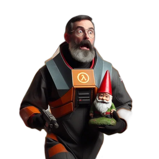 staff, robot, weapon, jacket transparent PNG cut-out