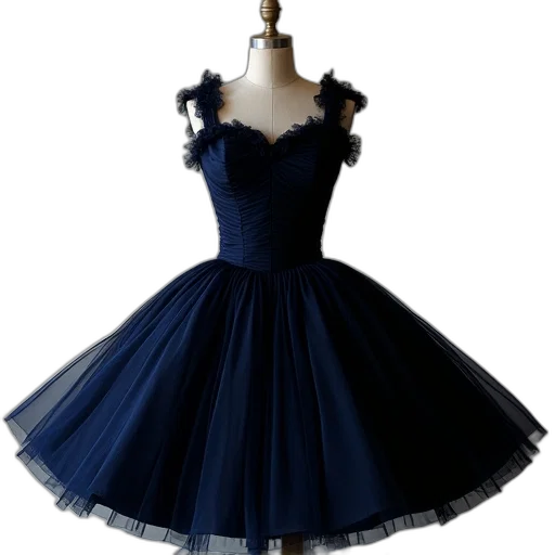 dress, blue, dark, chanel transparent PNG cut-out