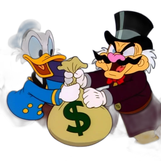 cartoon, concept art, 3d render, donald transparent PNG cut-out