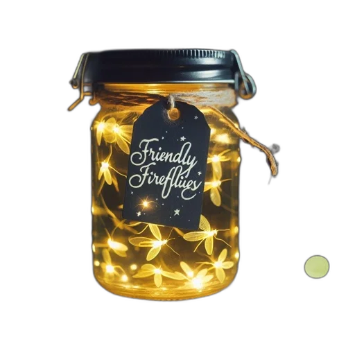 bottle, golden, illuminated, jar transparent PNG cut-out