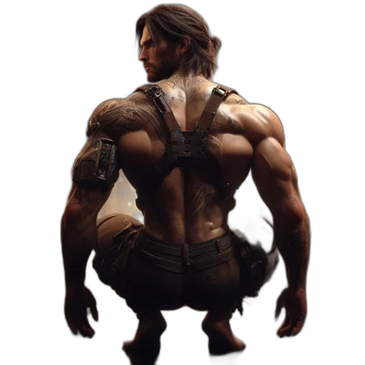 creature, animal, hair, weapon transparent PNG cut-out
