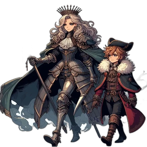 crown, sword, staff, weapon transparent PNG cut-out