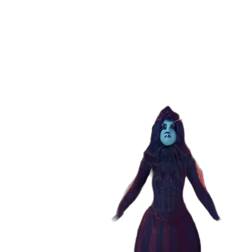 mask, dress, creature, staff transparent PNG cut-out
