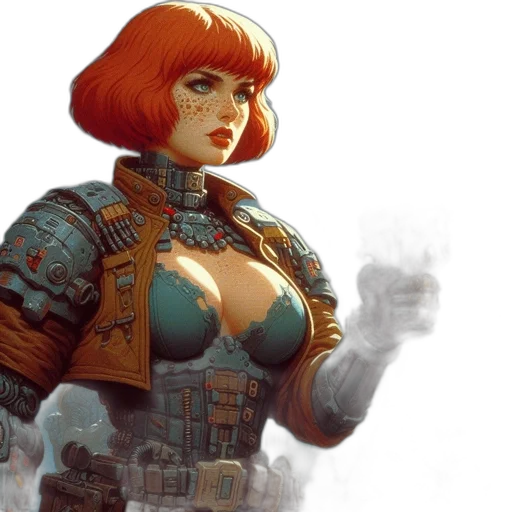 robot, weapon, concept art, cyberpunk transparent PNG cut-out