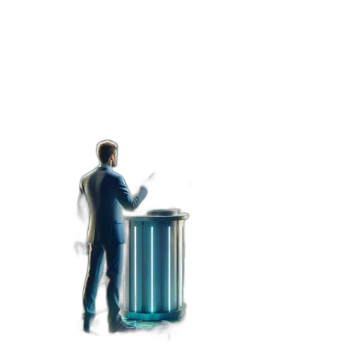 furniture, robot, jacket, staff transparent PNG cut-out