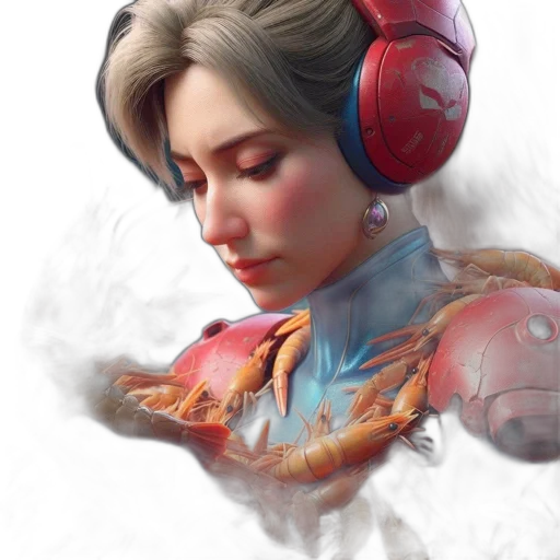 robot, face, concept art, fantasy art transparent PNG cut-out