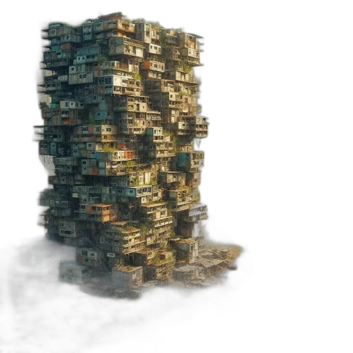 3d render, concept art, valley, between transparent PNG cut-out