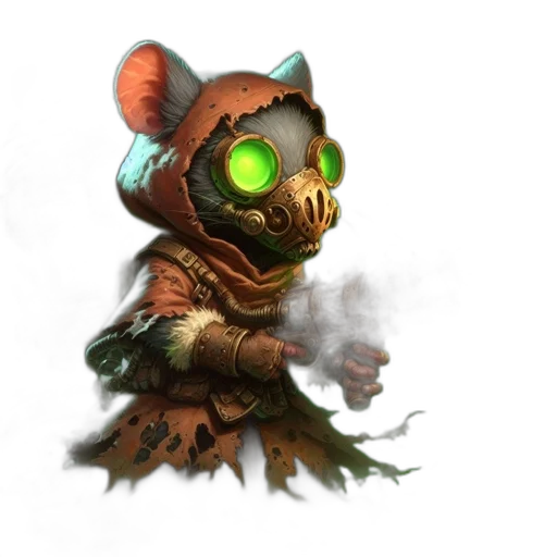creature, staff, mask, animal transparent PNG cut-out
