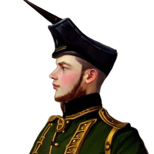 staff, hat, crown, face transparent PNG cut-out