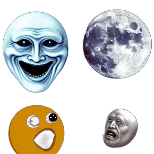 mask, face, concept art, outer space transparent PNG cut-out