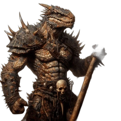 dragon, creature, staff, weapon transparent PNG cut-out