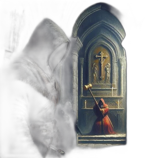 sword, dress, jacket, face transparent PNG cut-out