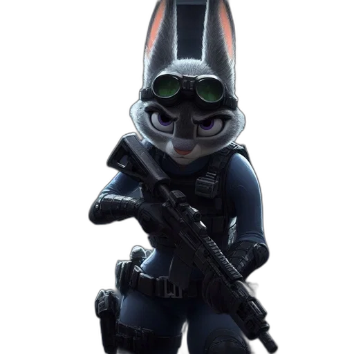 weapon, staff, robot, animal transparent PNG cut-out
