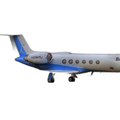 3d render, private, jet, blue transparent PNG cut-out