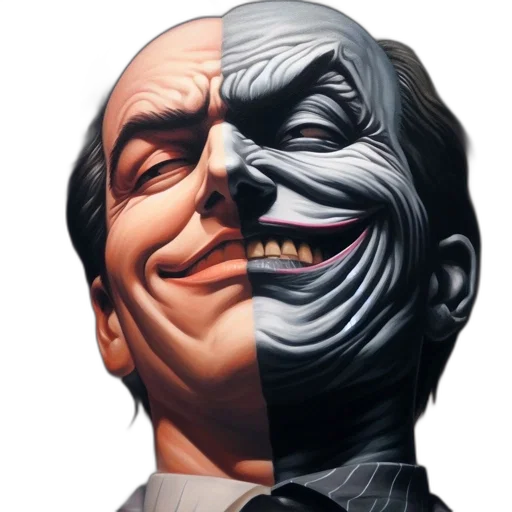 face, mask, comic book art, concept art transparent PNG cut-out