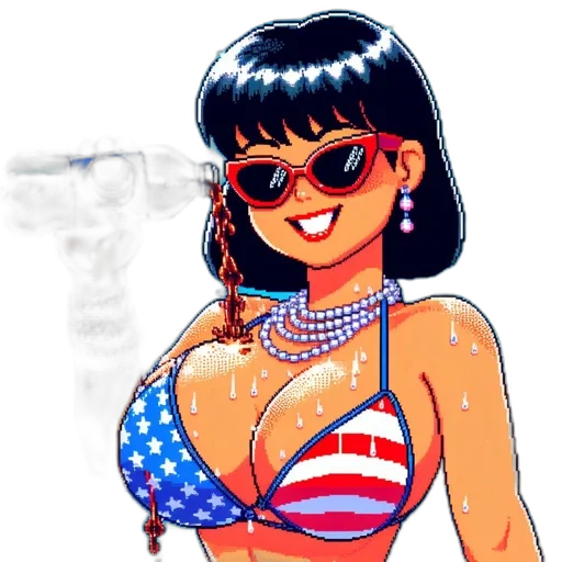 dress, cartoon, pixel art, comic book art transparent PNG cut-out