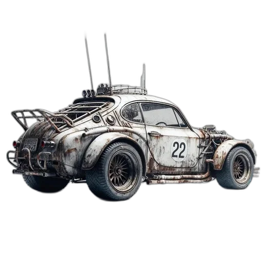 car, robot, weapon, concept art transparent PNG cut-out