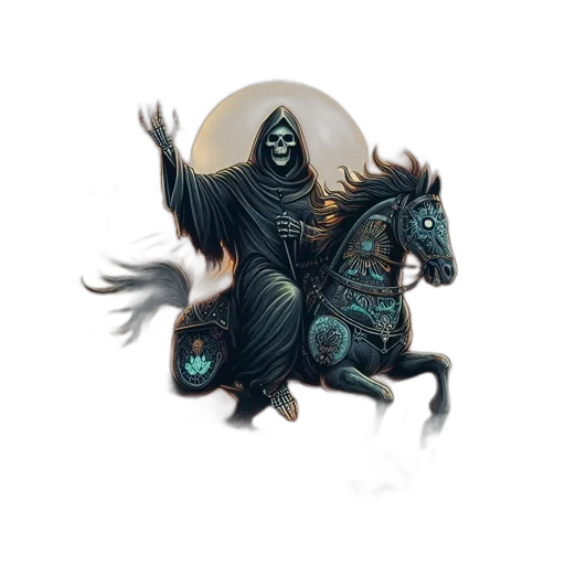 creature, dragon, mask, staff transparent PNG cut-out