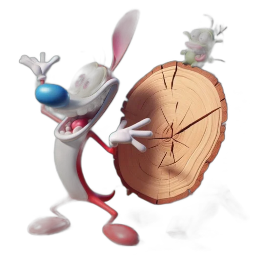 concept art, 3d render, cartoon, two transparent PNG cut-out