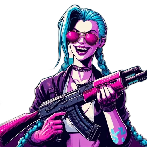 weapon, cyberpunk, comic book art, concept art transparent PNG cut-out