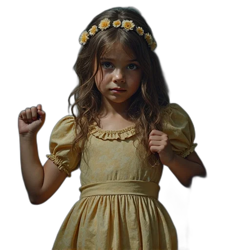 dress, crown, face, jewelry transparent PNG cut-out