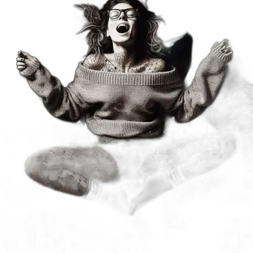 mask, creature, jacket, jewelry transparent PNG cut-out