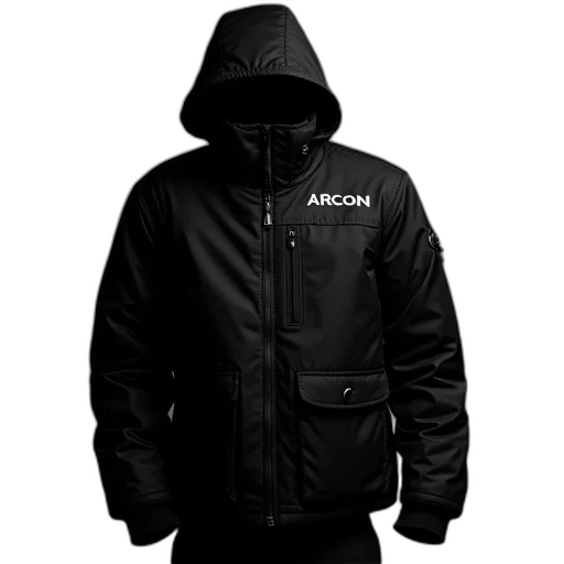 jacket, cyberpunk, black, arcon transparent PNG cut-out
