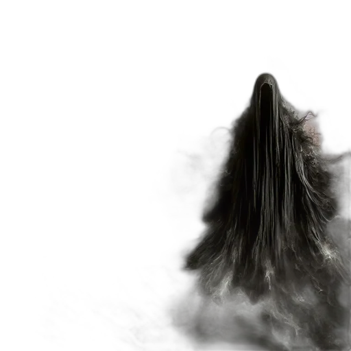 hair, creature, mask, dress transparent PNG cut-out