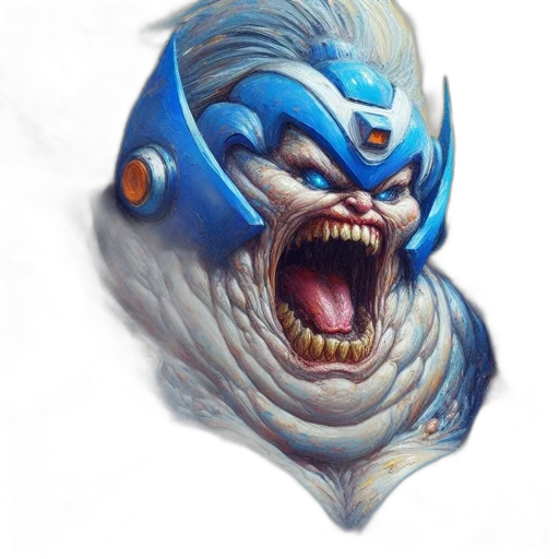 face, mask, creature, concept art transparent PNG cut-out