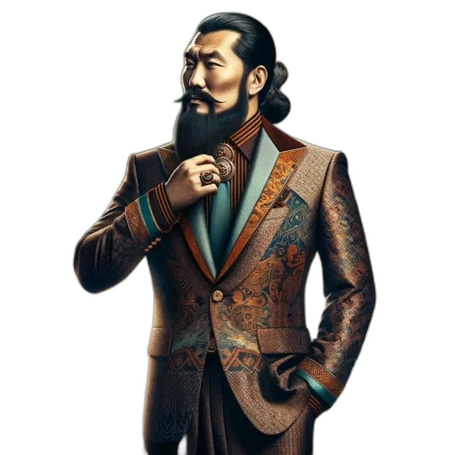 jacket, staff, face, concept art transparent PNG cut-out