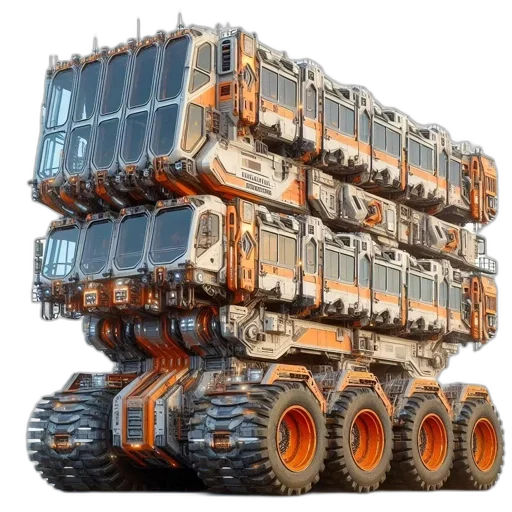 robot, weapon, car, concept art transparent PNG cut-out