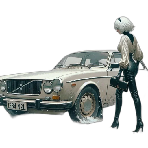 car, robot, concept art, 3d render transparent PNG cut-out