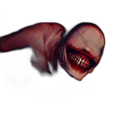 creature, mask, hair, face transparent PNG cut-out