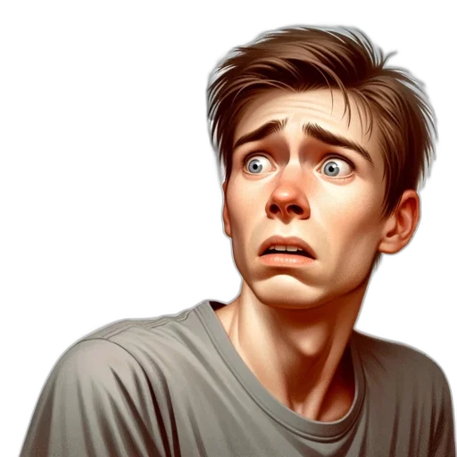 face, photorealistic, concept art, comic book art transparent PNG cut-out