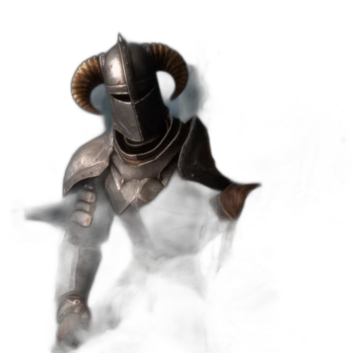 mask, dragon, sword, staff transparent PNG cut-out