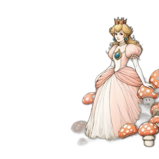 dress, crown, concept art, pixel art transparent PNG cut-out