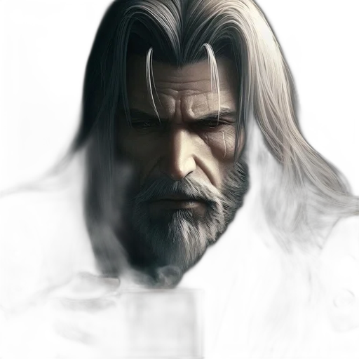face, mask, sword, fantasy art transparent PNG cut-out