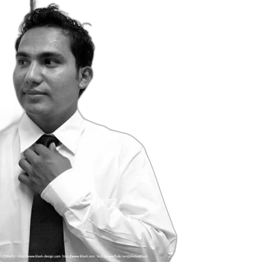 staff, man, white, dress transparent PNG cut-out
