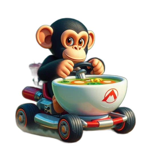 car, food, animal, 3d render transparent PNG cut-out