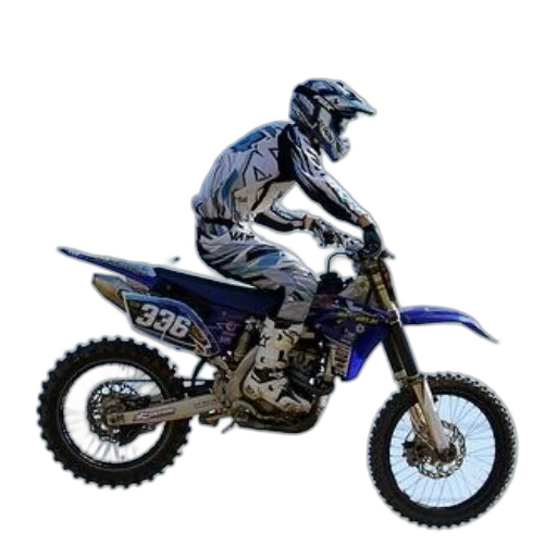 3d render, photorealistic, motocross, rider transparent PNG cut-out