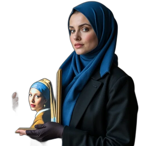 jewelry, face, staff, jacket transparent PNG cut-out