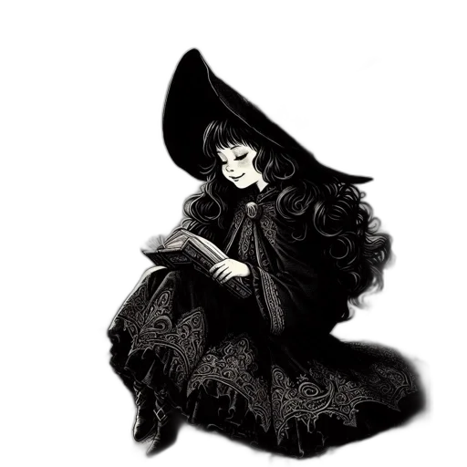 dress, hat, staff, mask transparent PNG cut-out