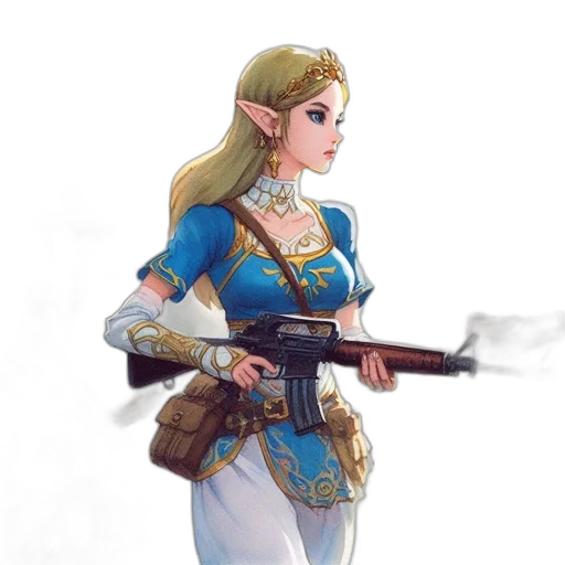 weapon, staff, sword, dress transparent PNG cut-out