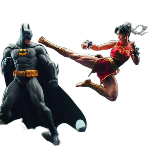 comic book art, concept art, two, action transparent PNG cut-out