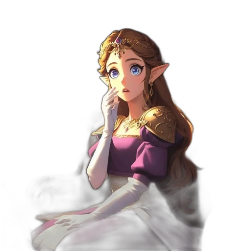 dress, crown, staff, face transparent PNG cut-out