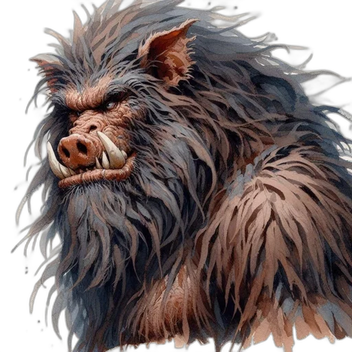 animal, creature, hair, face transparent PNG cut-out