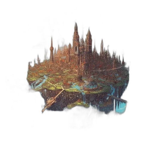 crown, dragon, building, umbrella transparent PNG cut-out