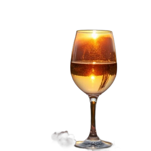 bottle, food, 3d render, golden transparent PNG cut-out