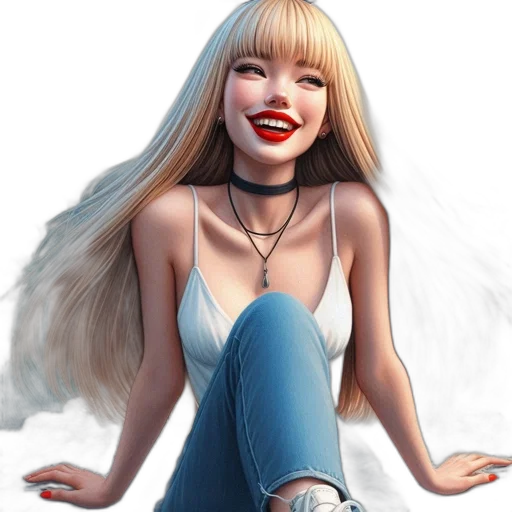 hair, fantasy art, concept art, photorealistic transparent PNG cut-out