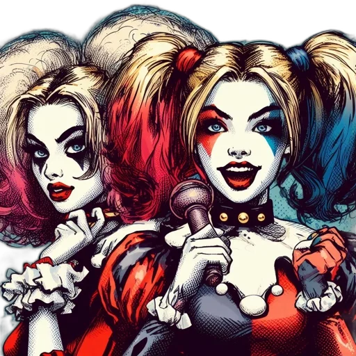 comic book art, cartoon, concept art, two transparent PNG cut-out